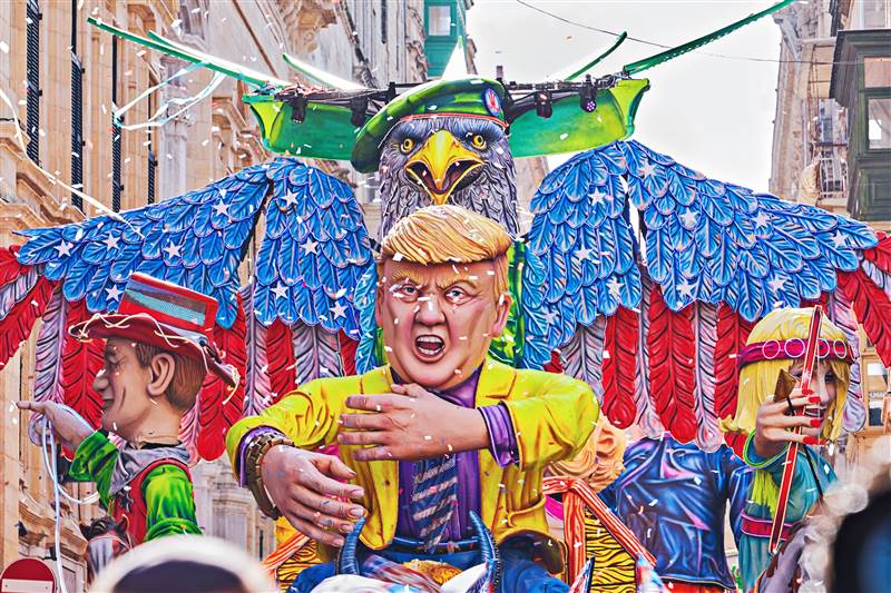 Mardi Gras carnival parade in New Orleans