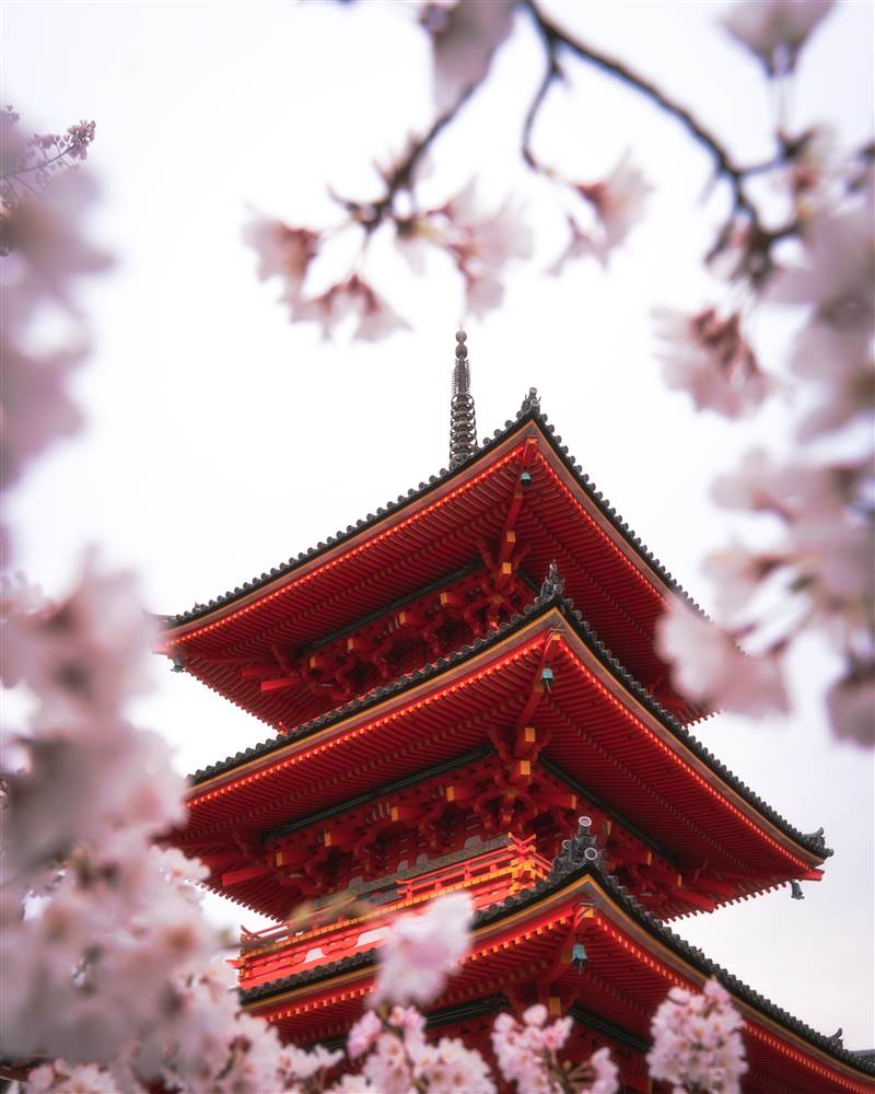 Kiyomizu-dera temple in Japan